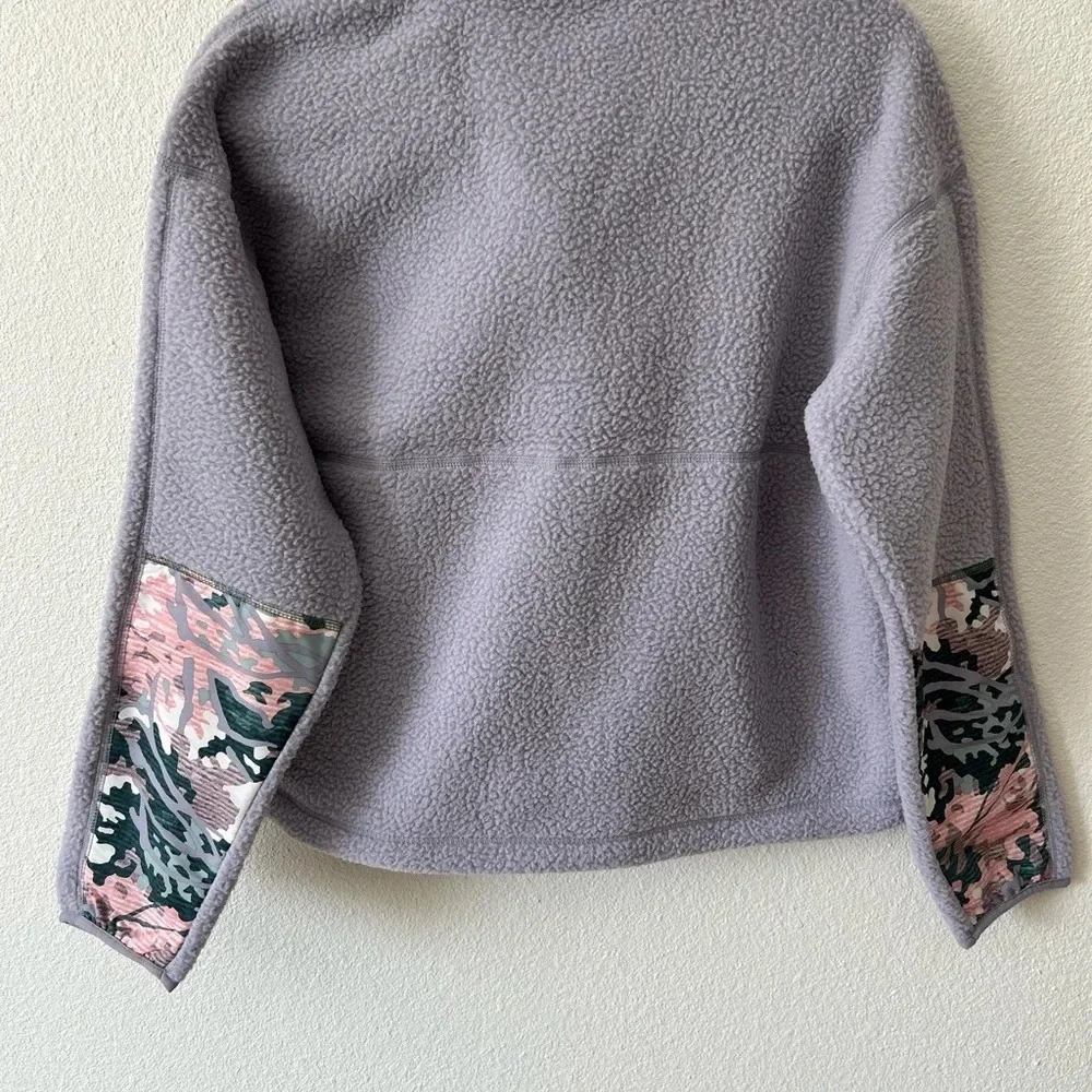 THE NORTH FACE CRAGMONT 1/4 SNAP FLEECE - WOMENS small lilac camo new with tags - Picture 11 of 15